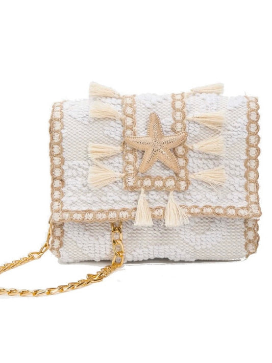 Sorena Summer Kilim White Bag