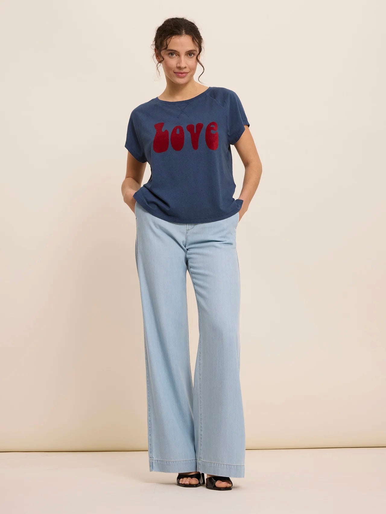 FIVE Love T Shirt -Indigo