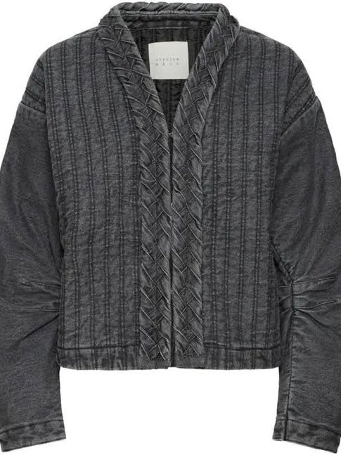 Atelier Rêve Irpoline Grey Washed Denim Jacket