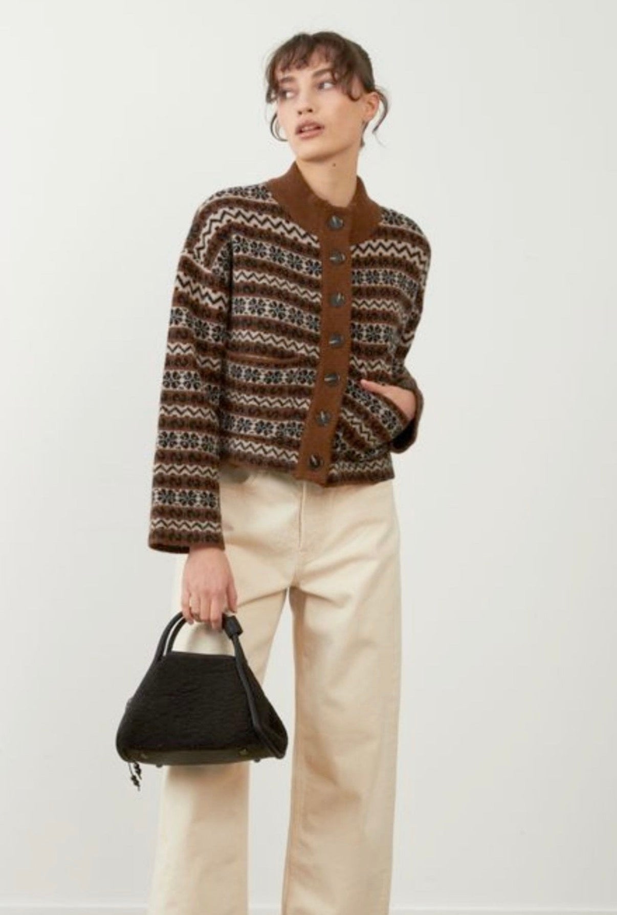 Orfeo Brigitta Cardigan-Chocolate