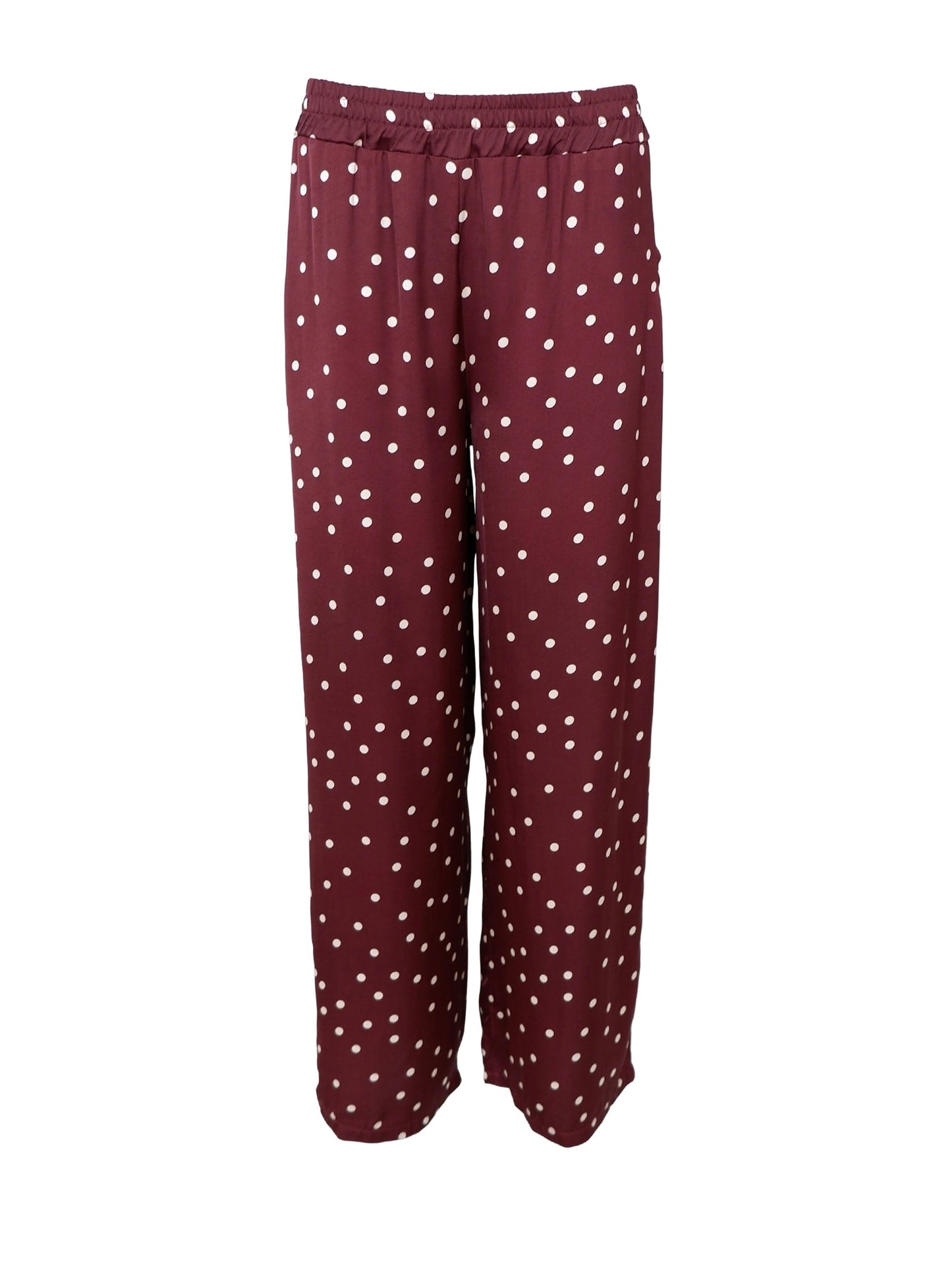 Black Colour Valery Spot Pant-Plum