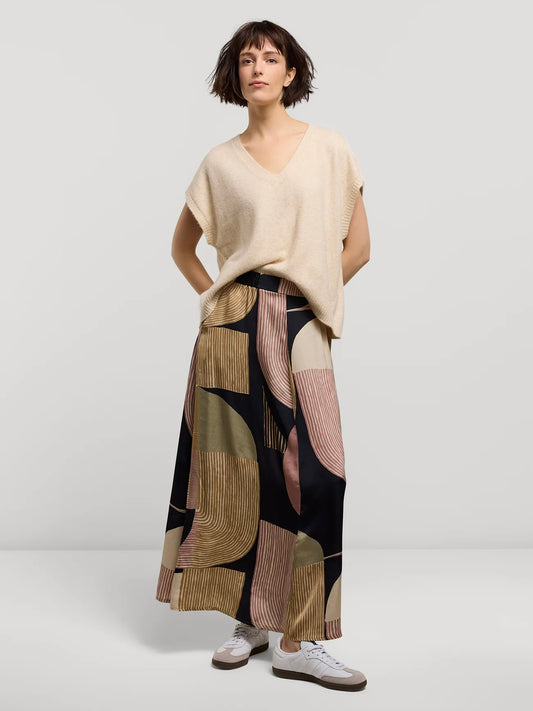 Summum Long Skirt with Print