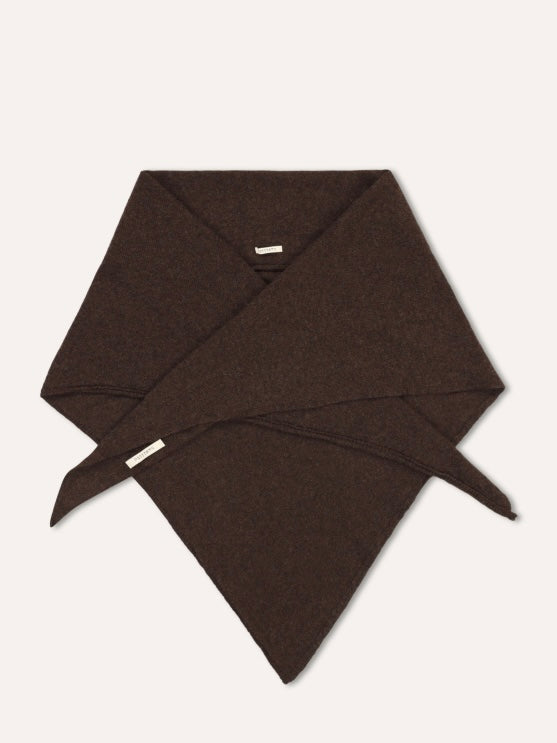 Humility Echarpe Triangle Scarf-Chocolate