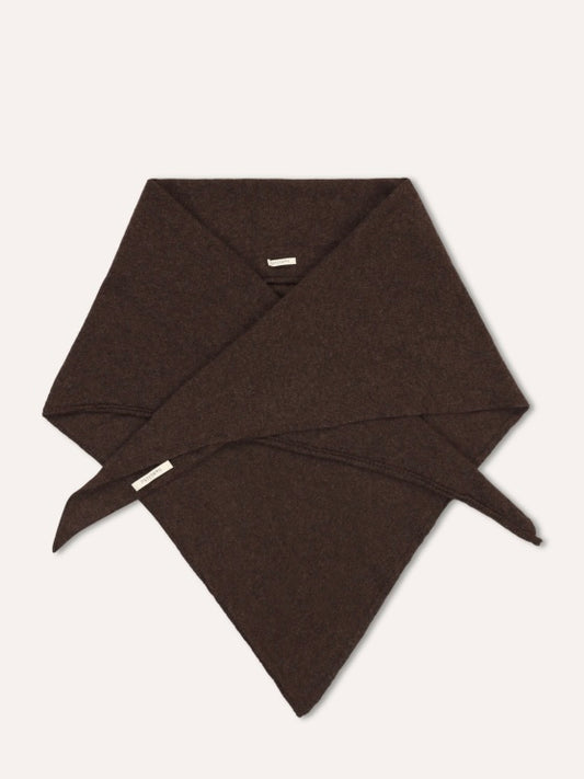 Humility Echarpe Triangle Scarf-Chocolate
