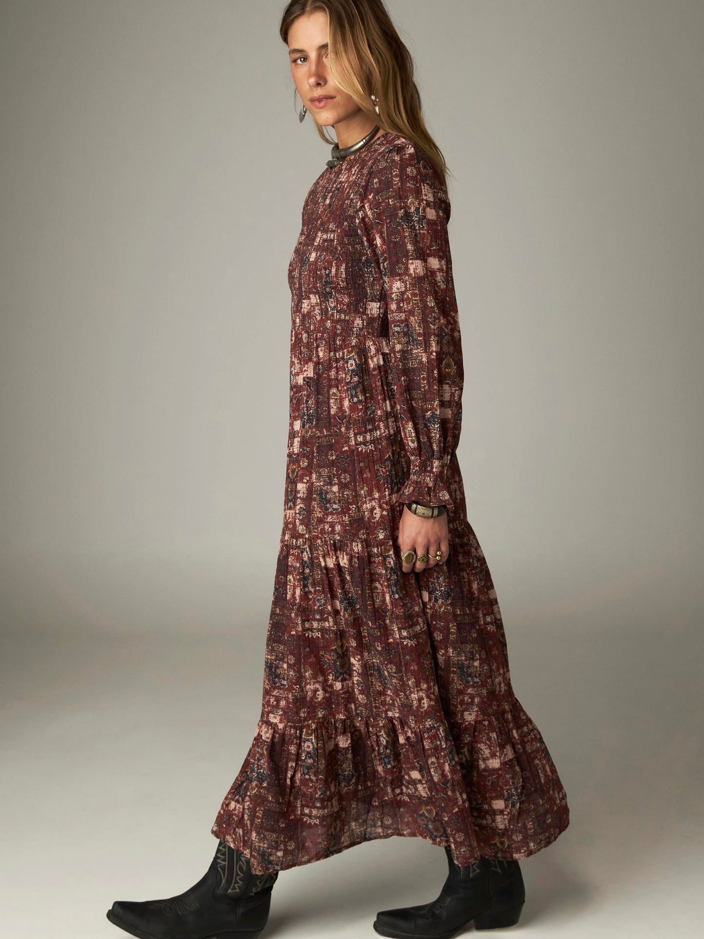 Maison Hotel Leandra Dress- Vintage Patch