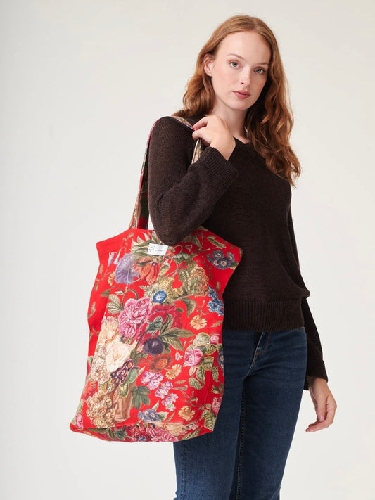 One Hundred Stars Primula Berry Canvas Bag