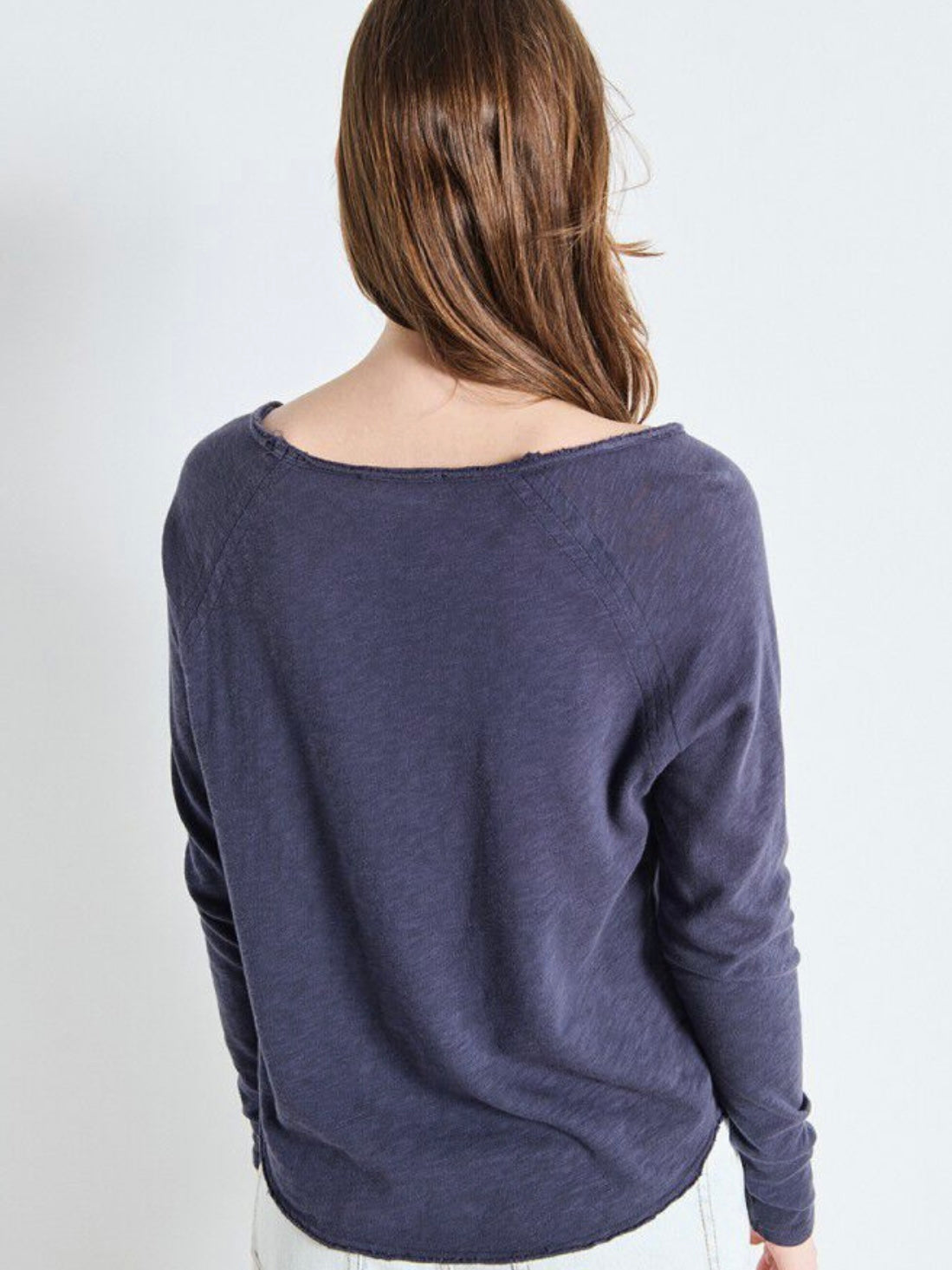American Vintage Sonoma long sleeve top Navy Blue Vintage