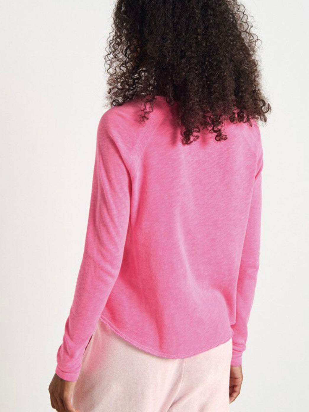 American Vintage Sonoma long sleeve top-Pink Acid Fluro
