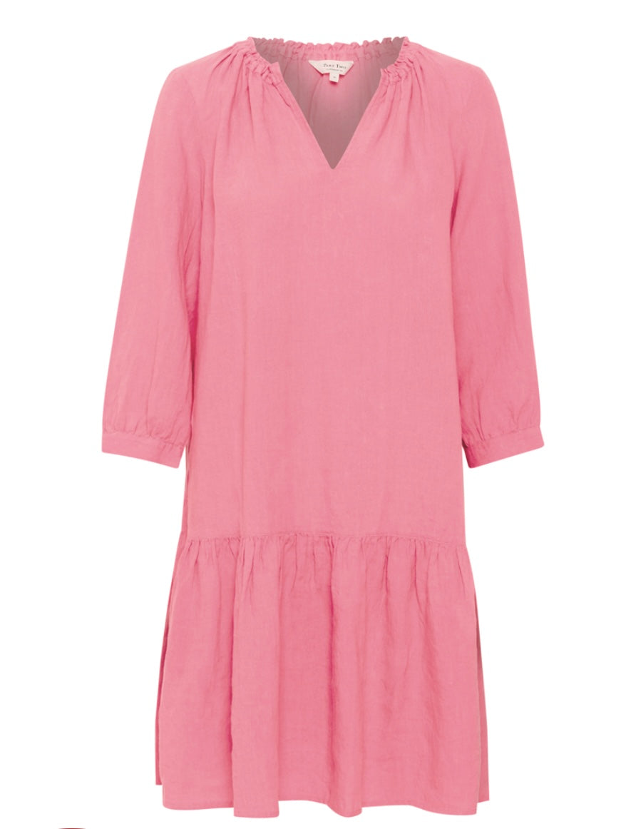 Part Two Chania Linen Dress Morning Glory