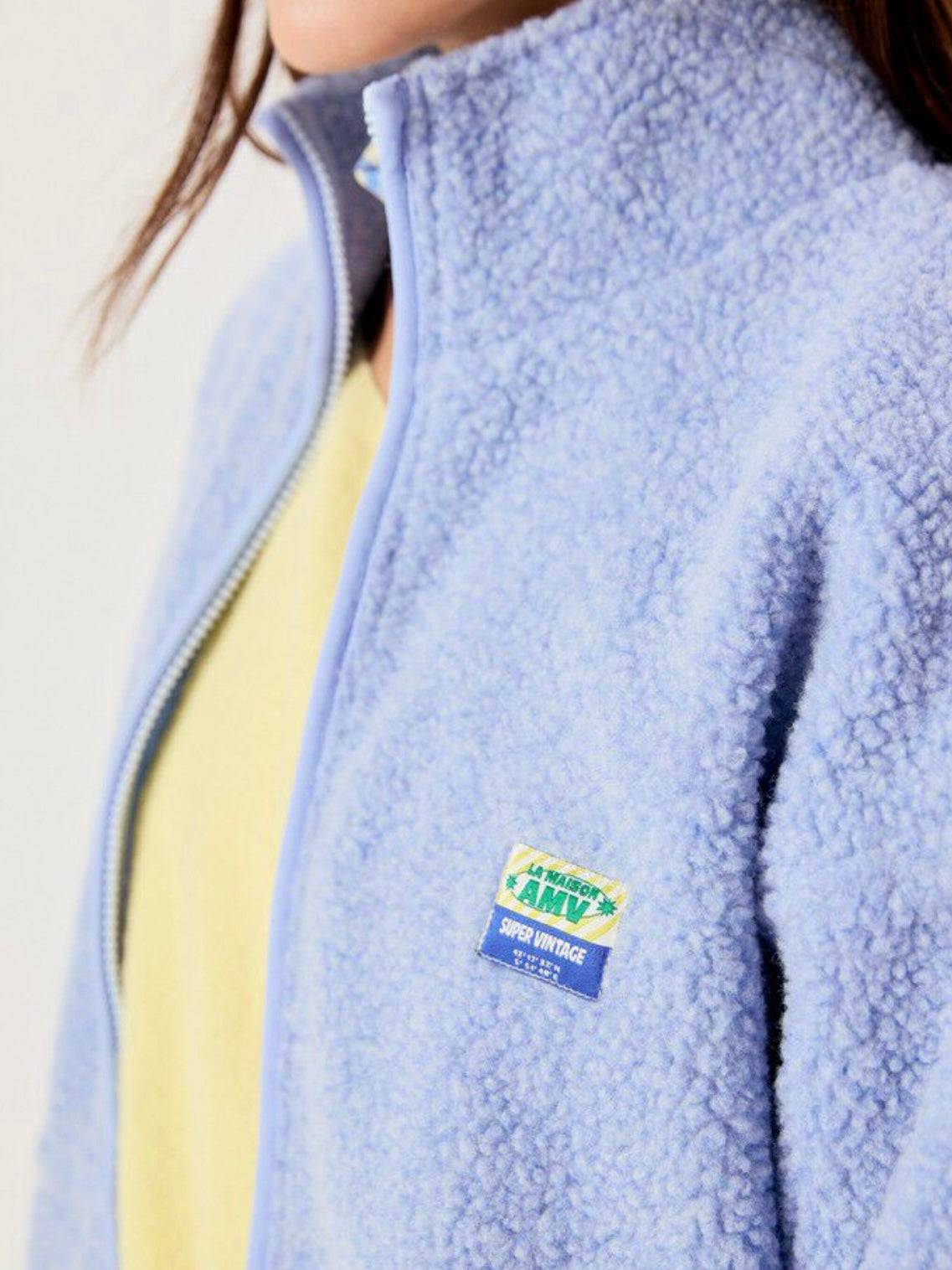 American Vintage Hoktown Fleece Jacket-Frost Melange