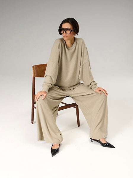 Liv Bergen Versailles Blurry Sweatshirt-Tofu