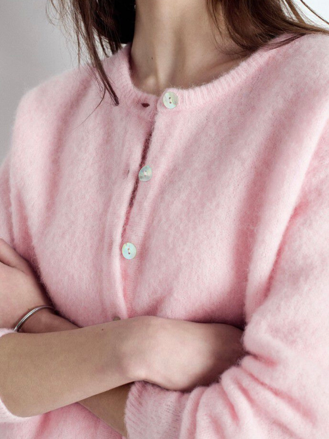 American Vintage Vitow Cardigan- Sugared Almond