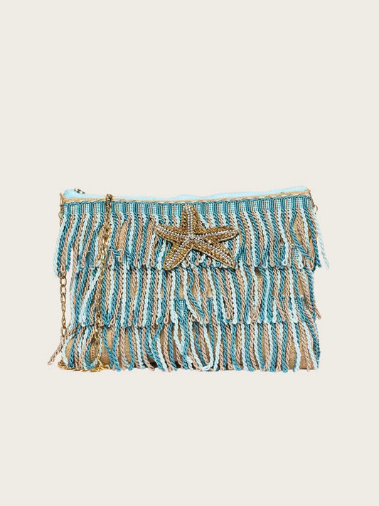 Sorena Asterias Clutch Bag Blue