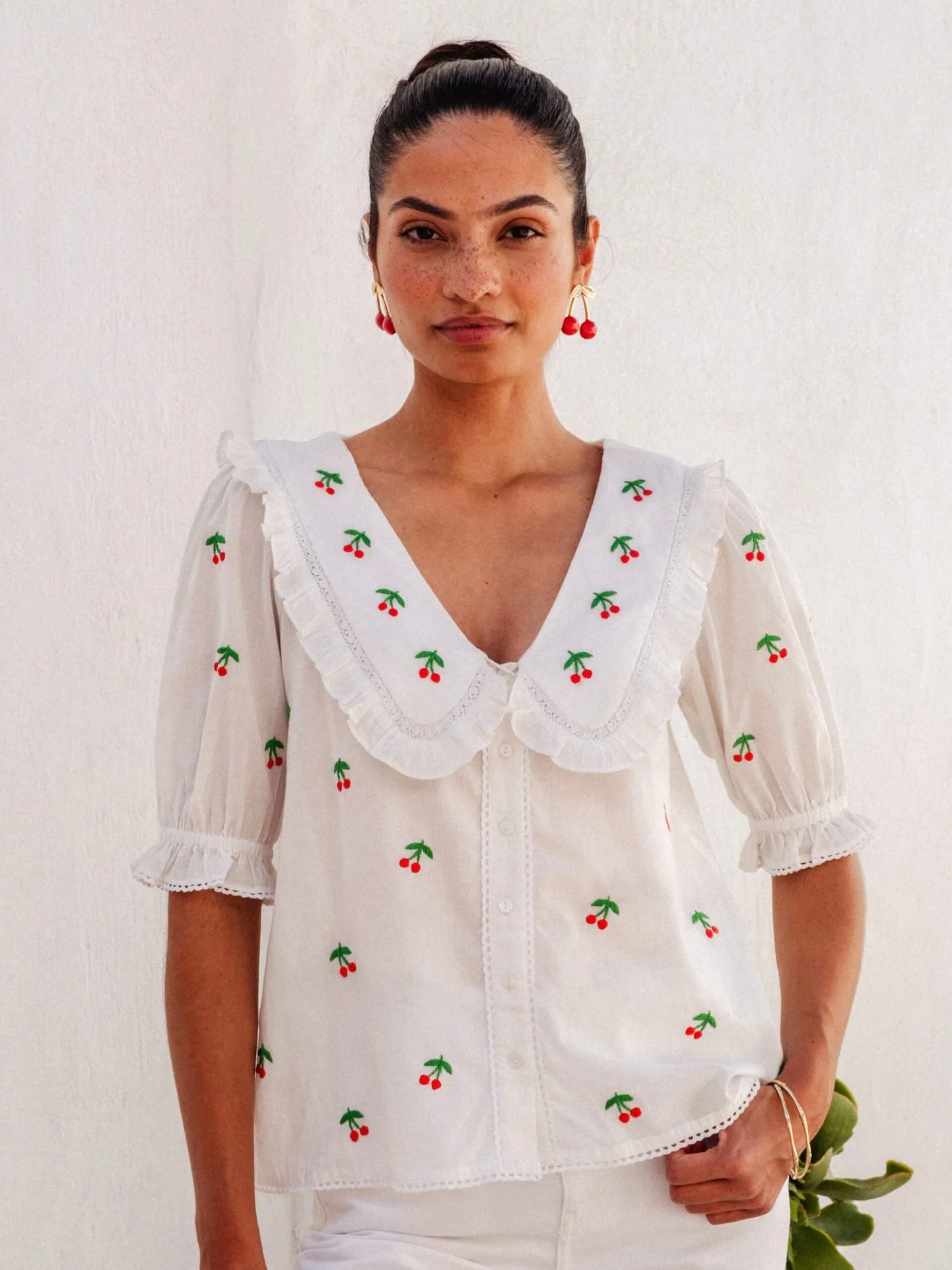 Pink City Prints Cherrylicious Ava Blouse