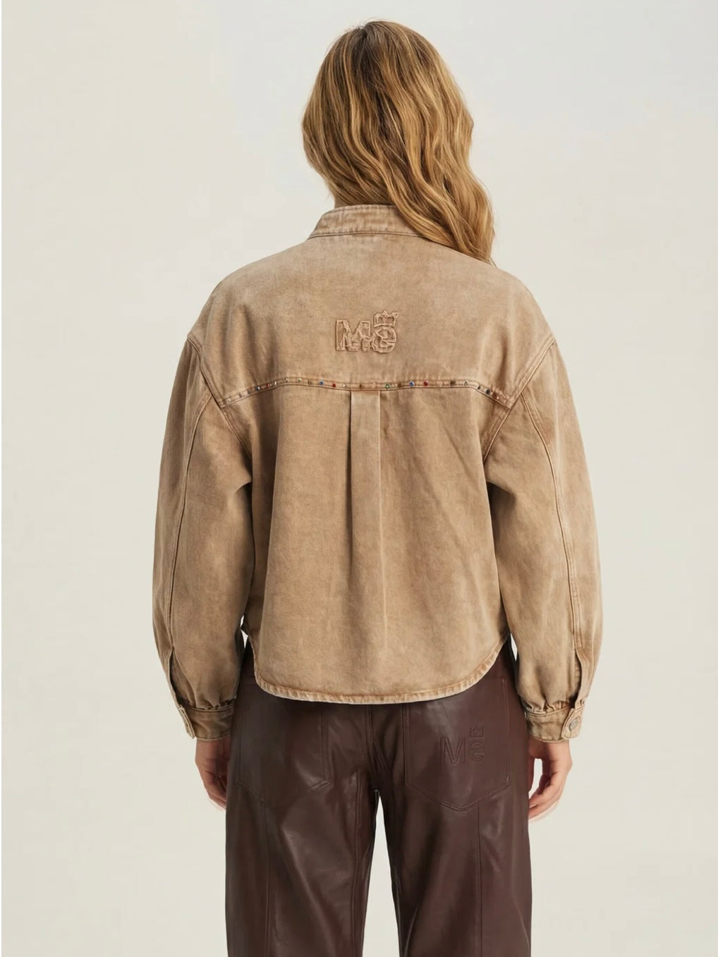 Me369 Roux Drill Rivets Jacket-Mustard