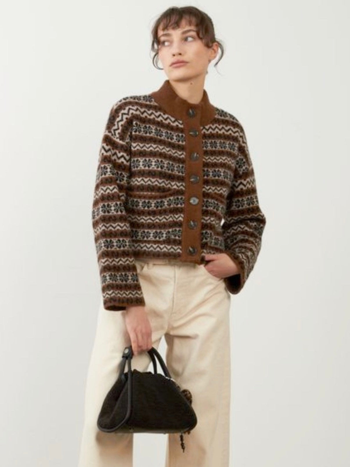 Orfeo Brigitta Cardigan-Chocolate