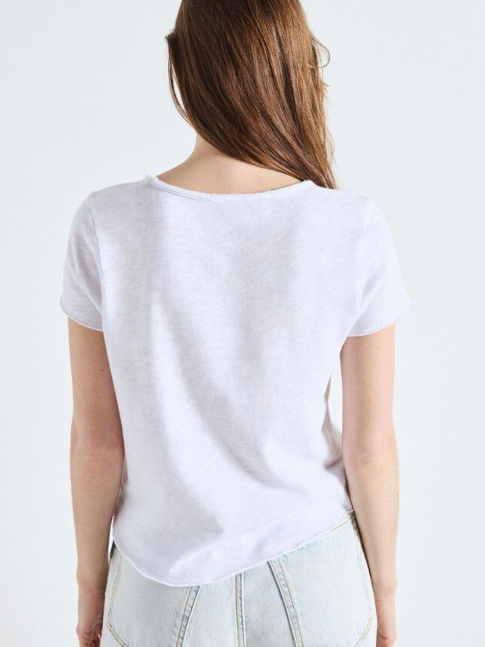 American Vintage Sonoma V neck T shirt-White