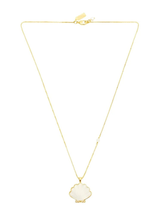 Talis Chains Shell Pendant Necklace-White Jade