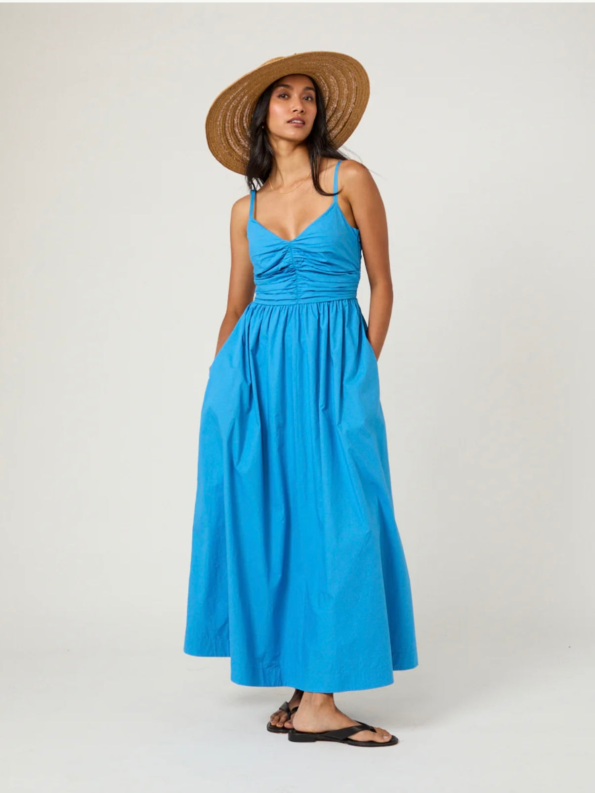 Nobody's Child Blue Paige Midi Dress
