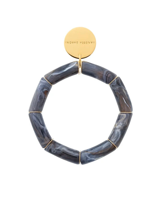 Vanessa Baroni Flex Bracelet Blue Jeans Marble