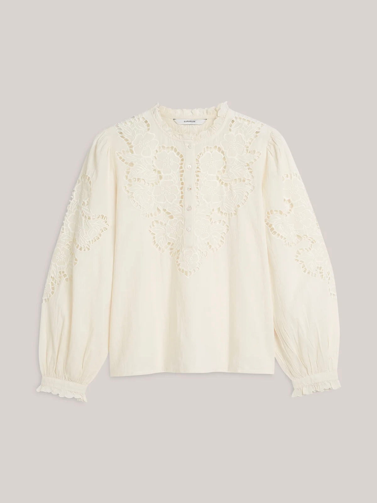 Summum Embroidered Cotton Blouse