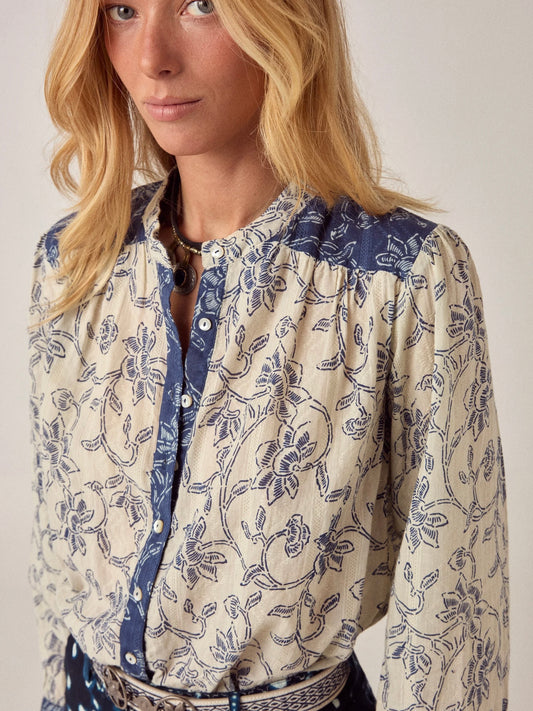 Maison Hotel Camila Cleo Blouse-White Fuji