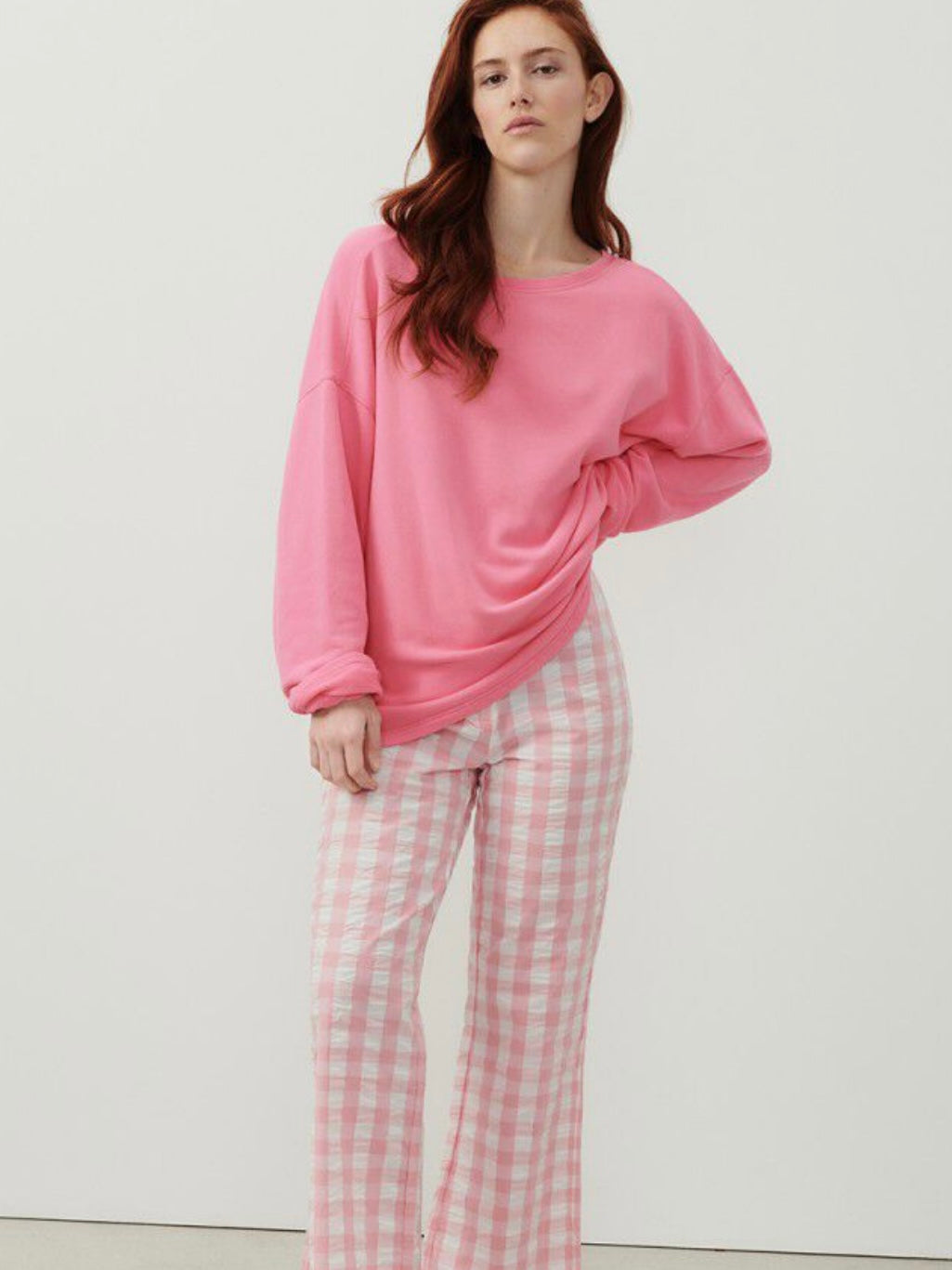 American Vintage Hapylife Sweatshirt Vintage Bubblegum