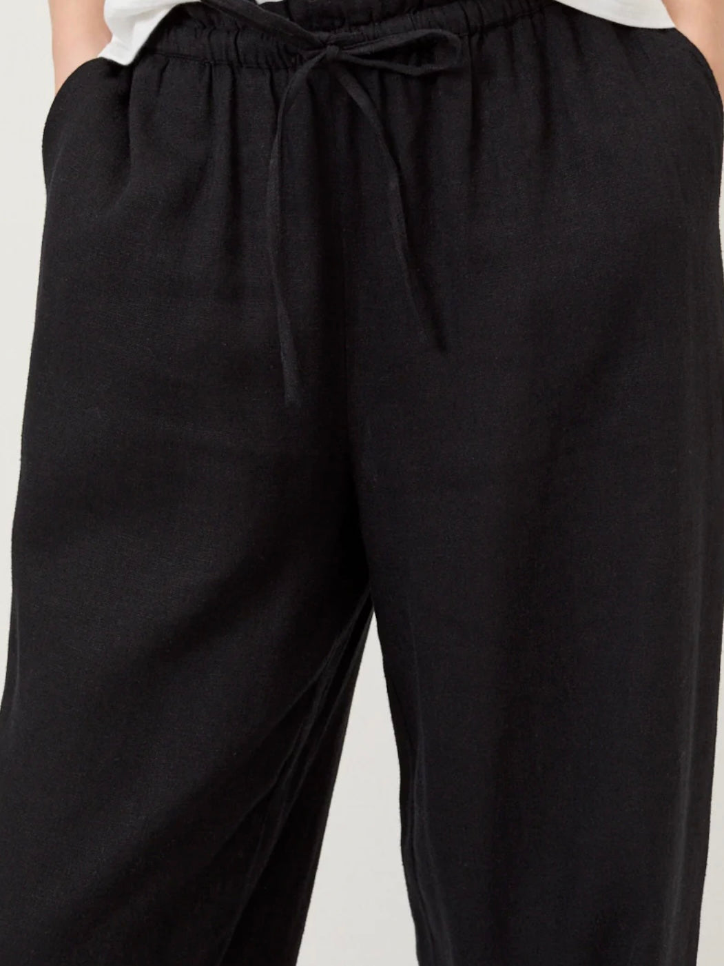 Nobody's Child Black Linen blend Trousers