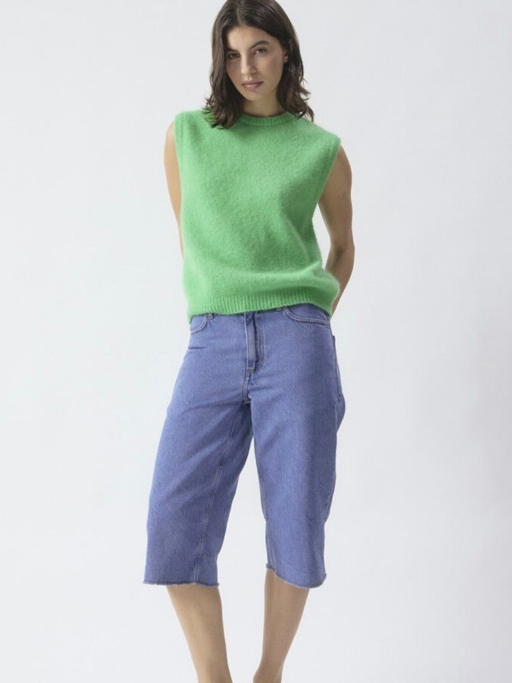 American Vintage Vitow Sleeveless Jumper- Garden Melange