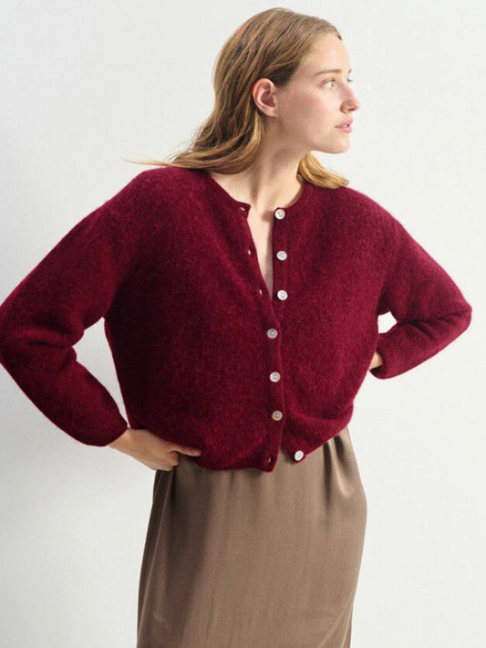 American Vintage Vitow Cardigan-Cherry Tree
