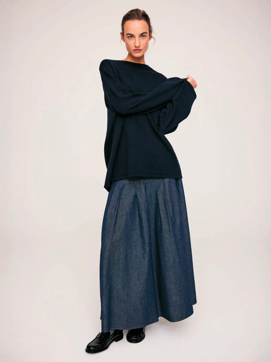 JC Sophie Planet Skirt Dark Denim