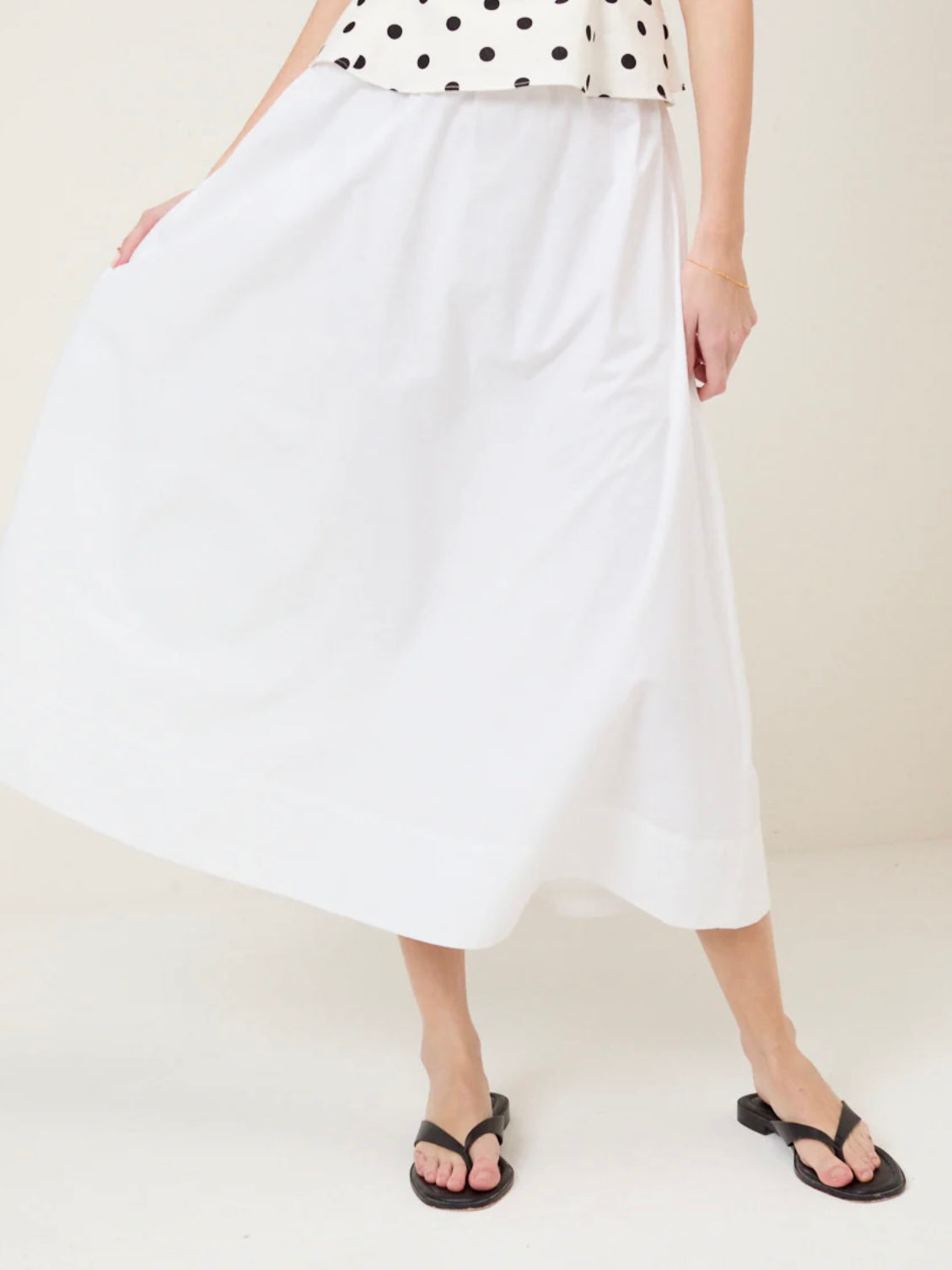 Nobody's Child Kitty Skirt Petite-White