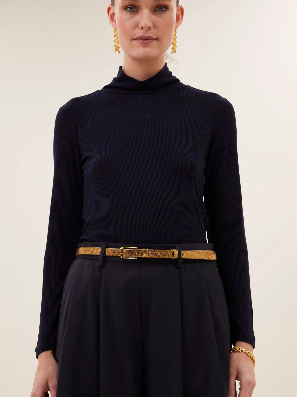 by_bar Lovi Metallic Belt-Gold