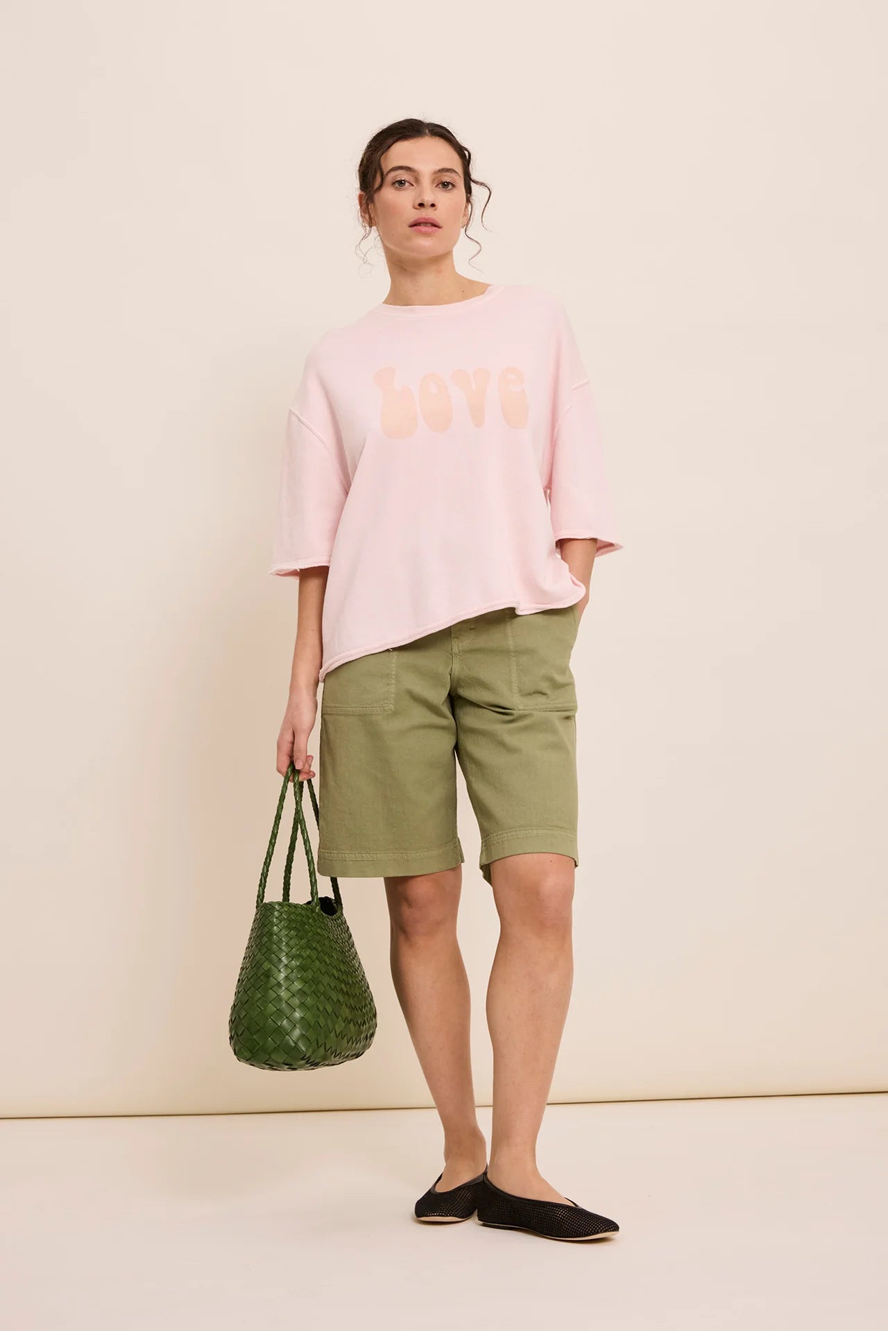 FIVE Love Sweatshirt-Baby Pink