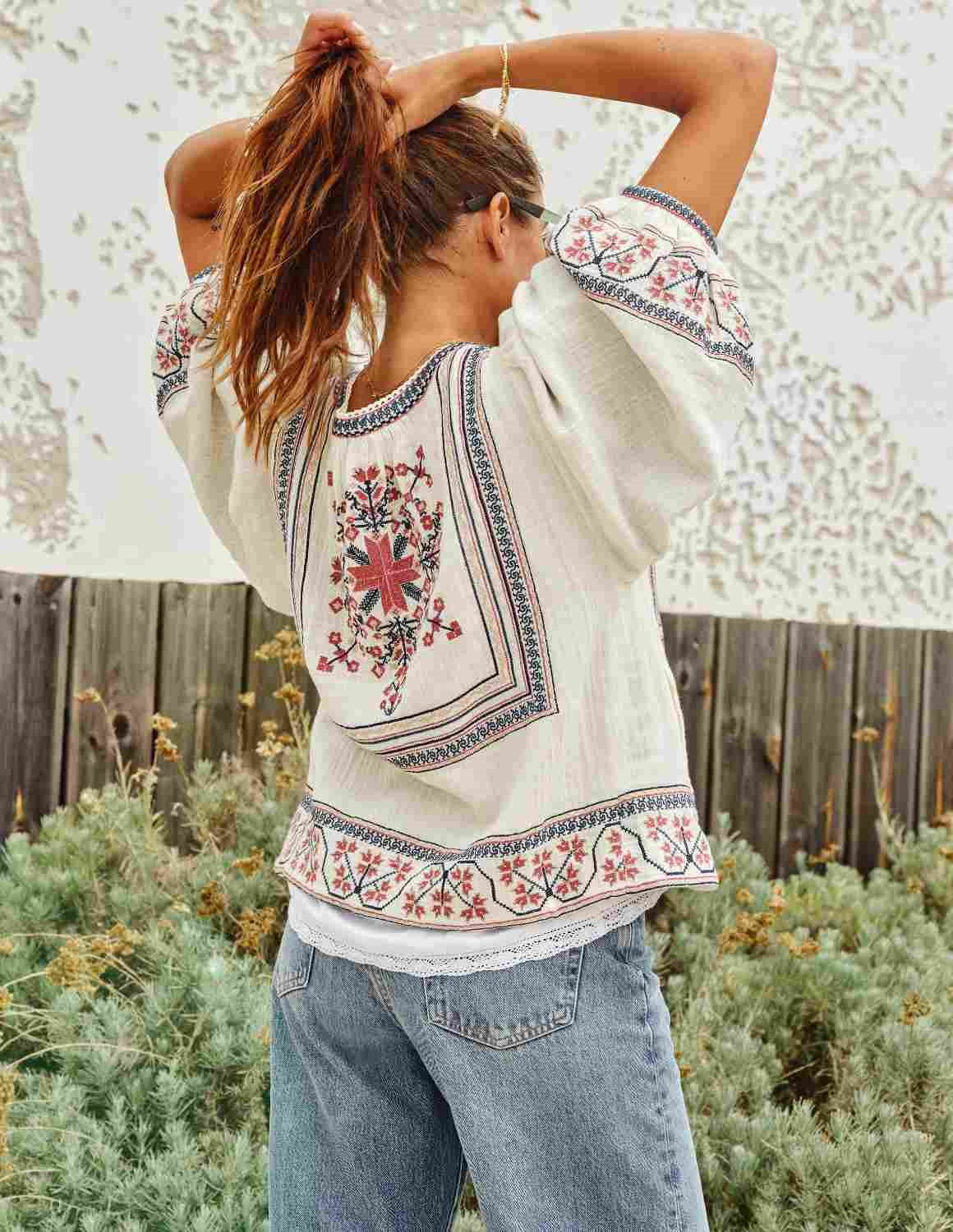 M.A.B.E Calista Embroidered Jacket