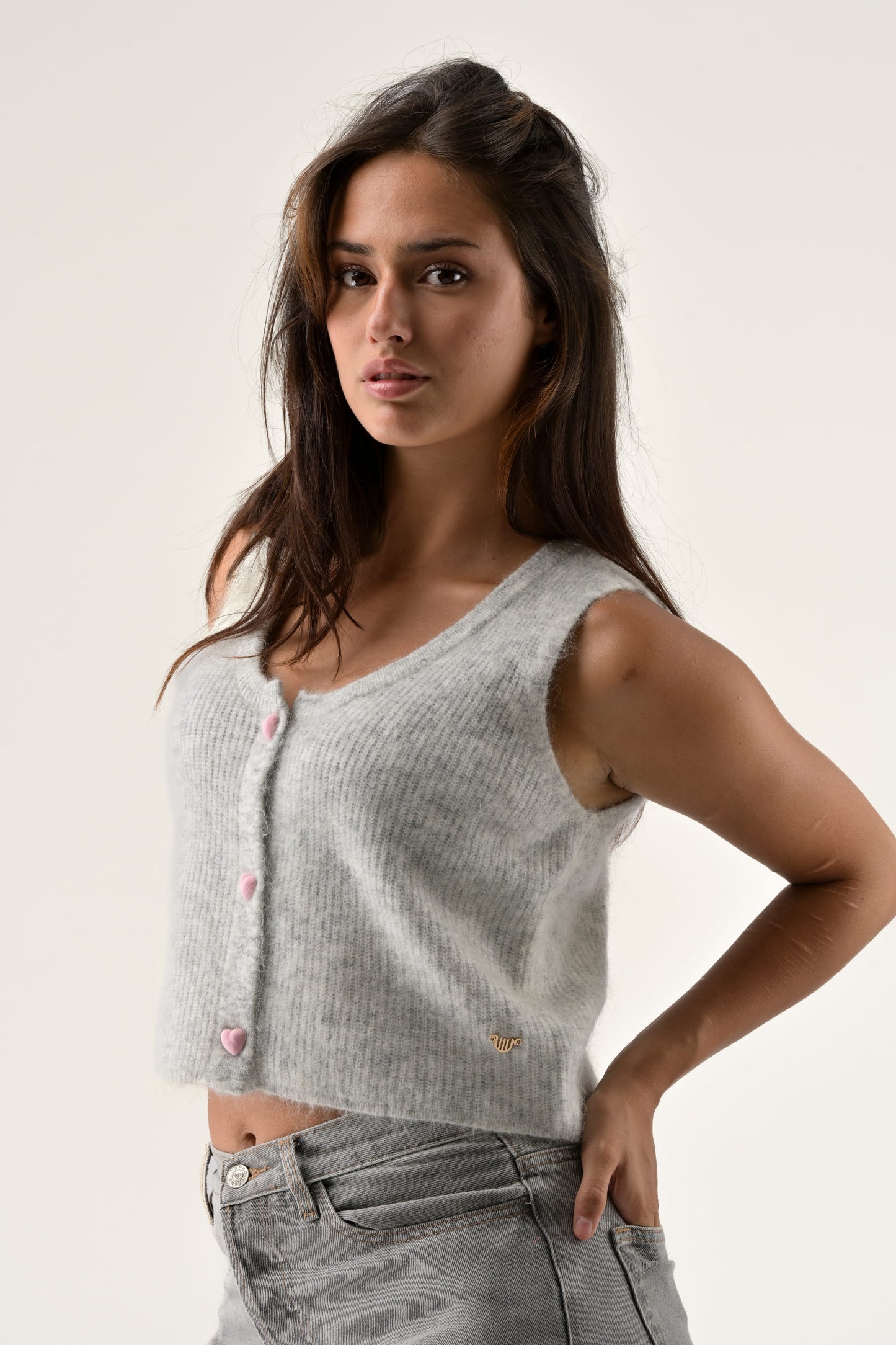 Orfeo Oriane Gilet Grey