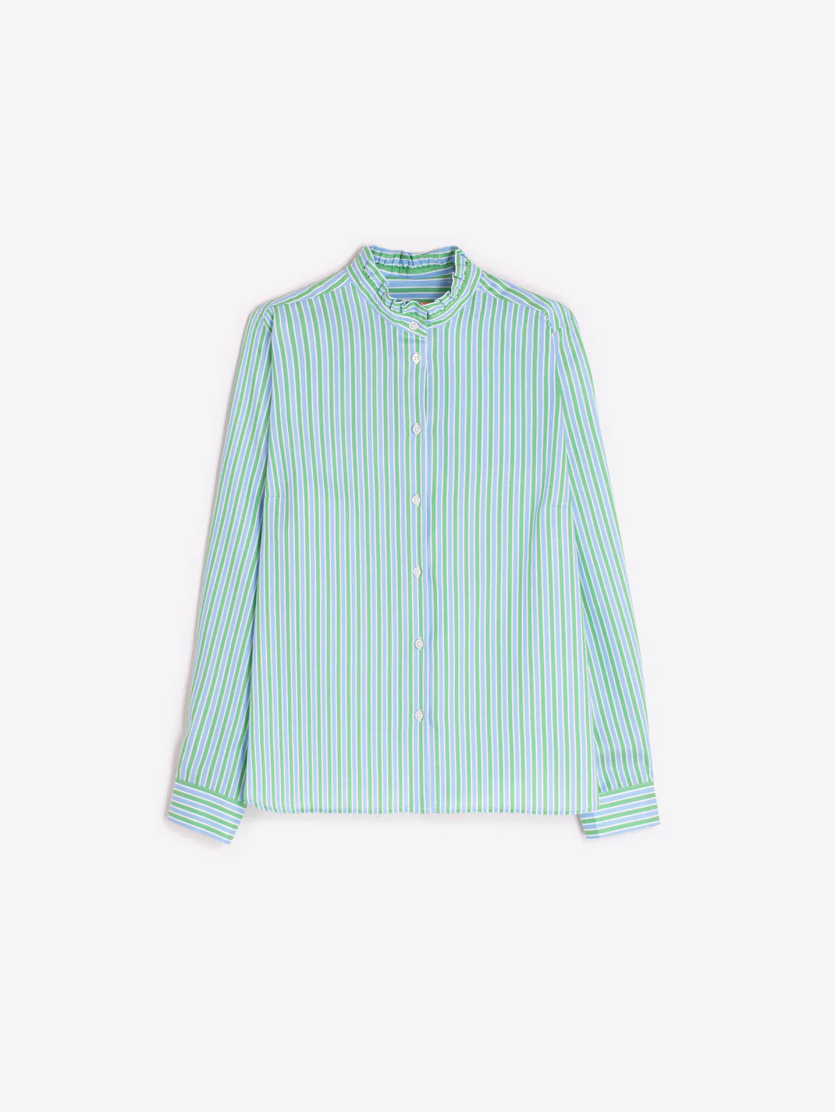 Vilagallo Green & Blue Striped Shirt