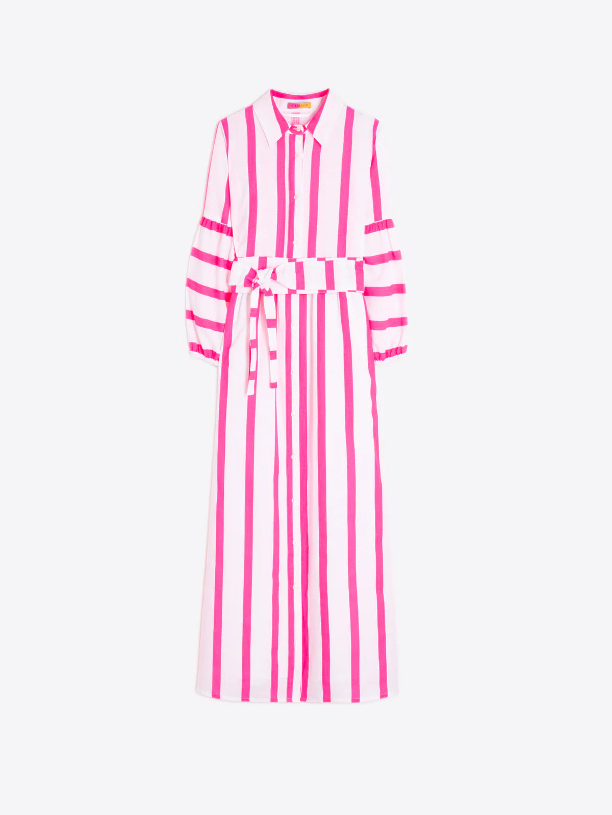 Vilagallo Pink Neon Striped Dress