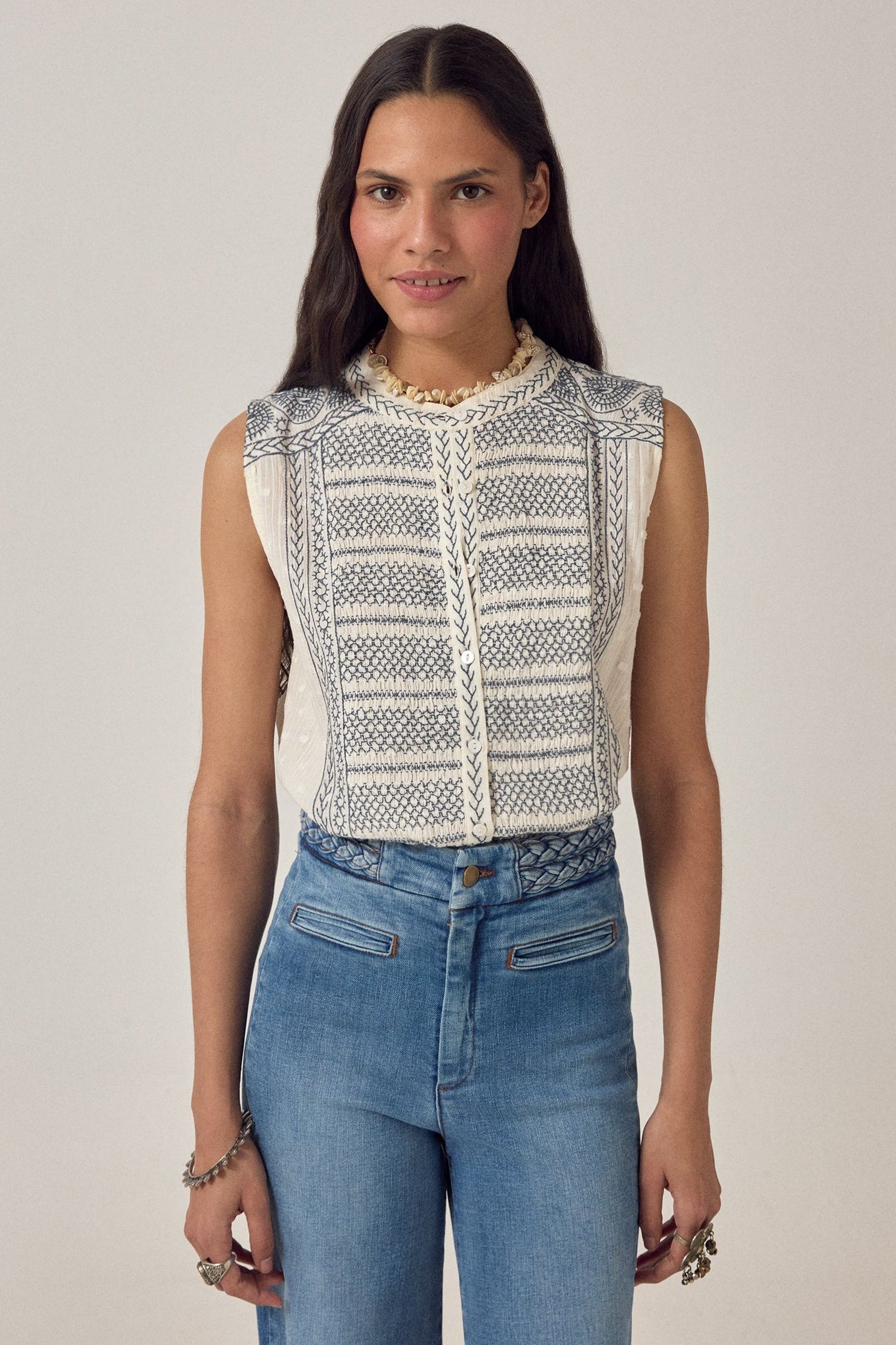 Maison Hotel Irina Sleeveless Blouse