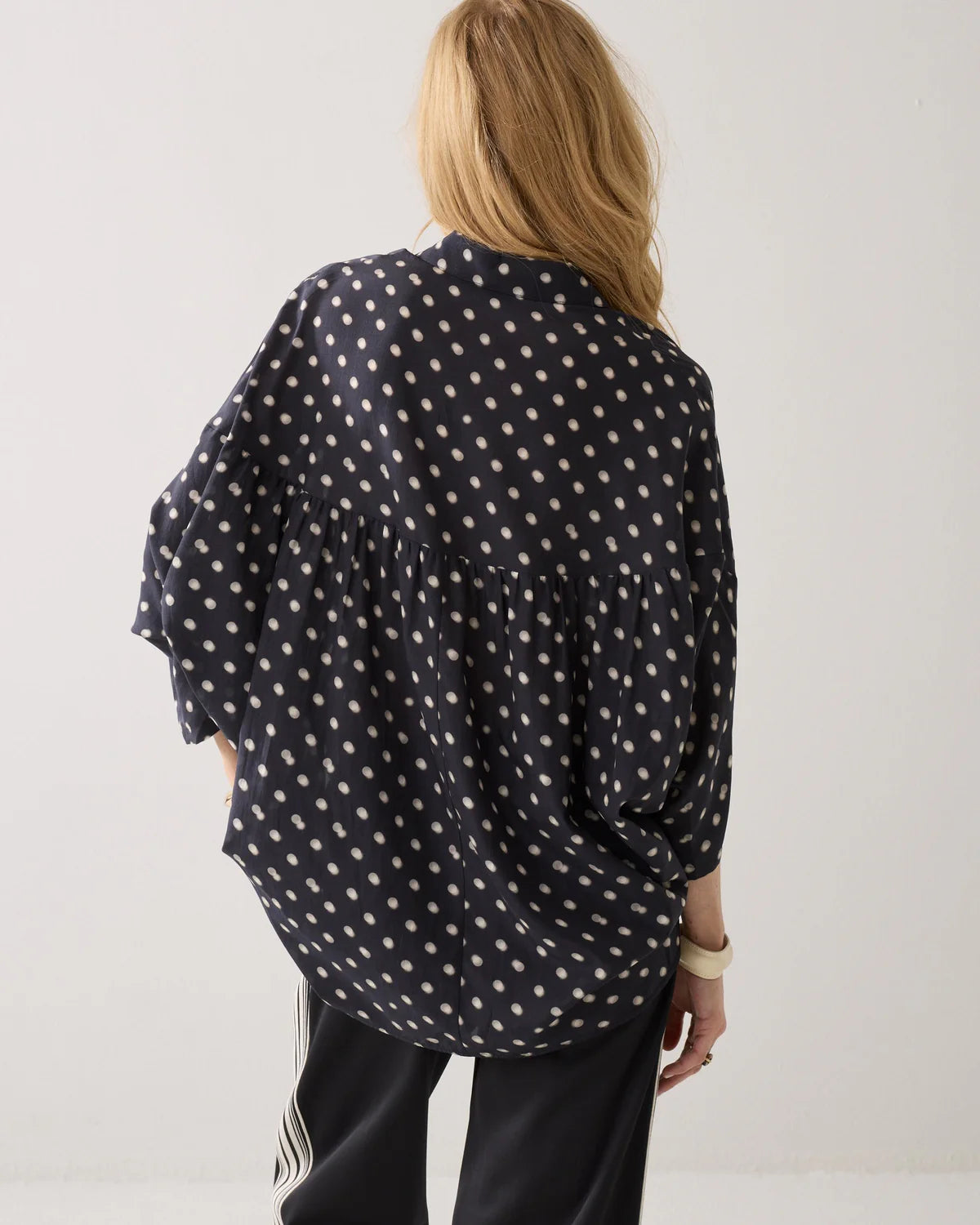 Summum Blouse with Dots-Black