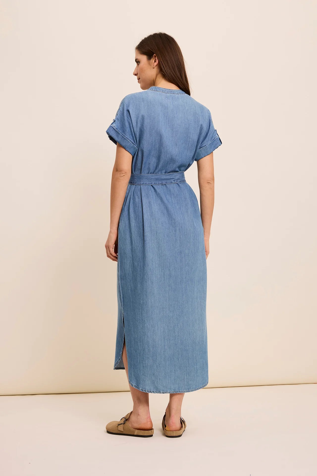 Five Renee Light Blue Denim Dress
