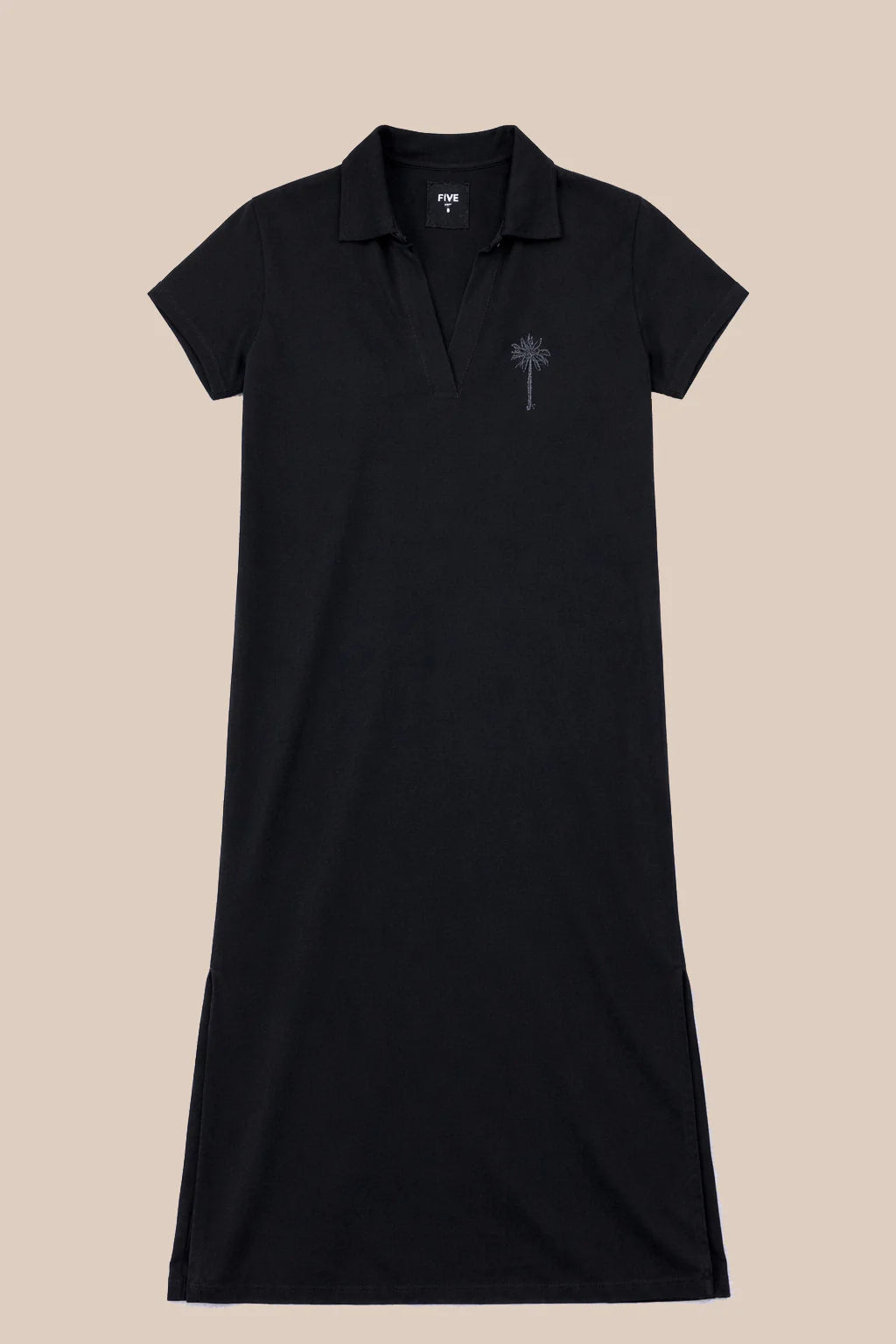 Five Palm Tree Dress-Black