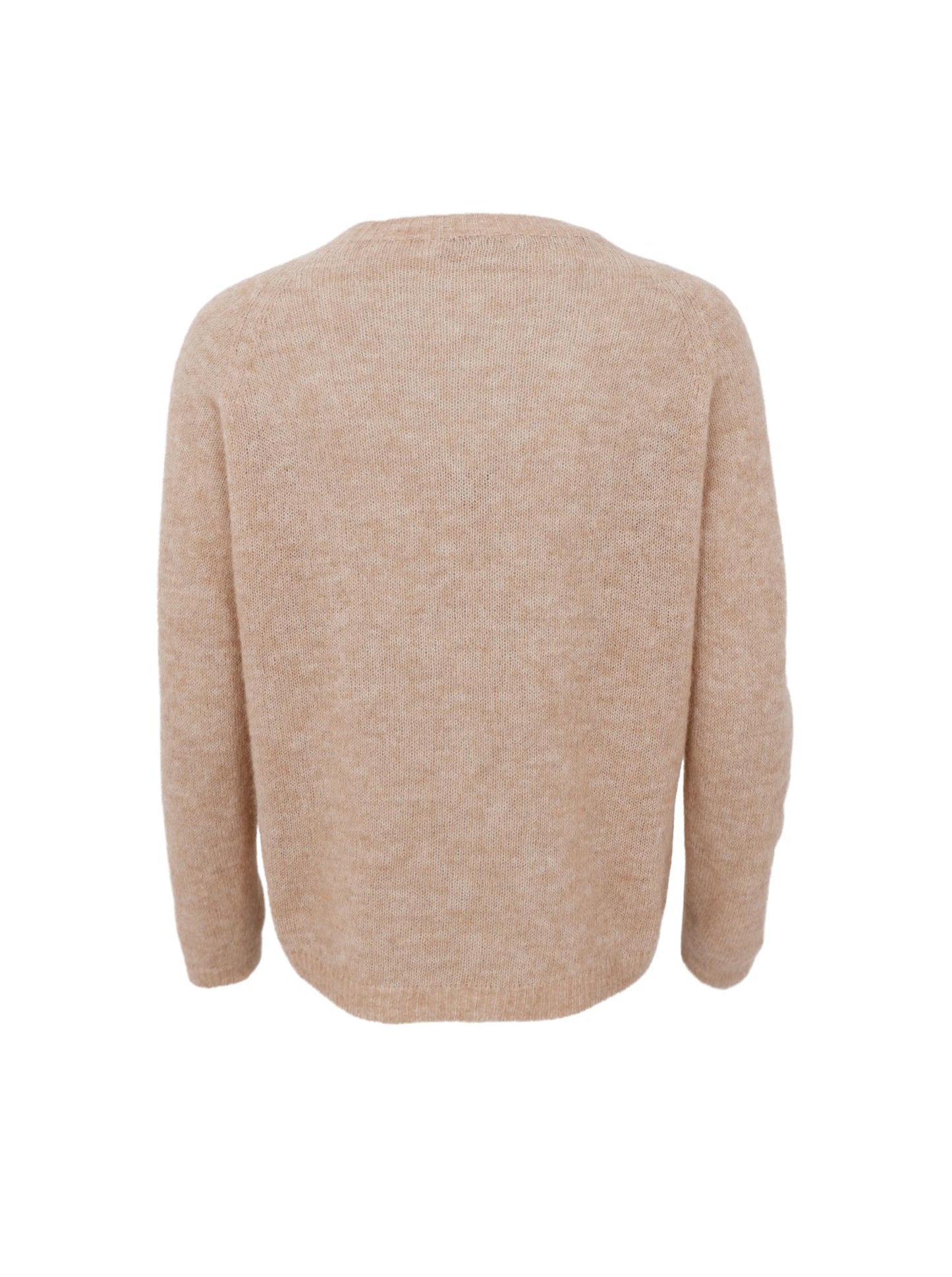 Black Colour Dell Knit Jumper-Warm Sand