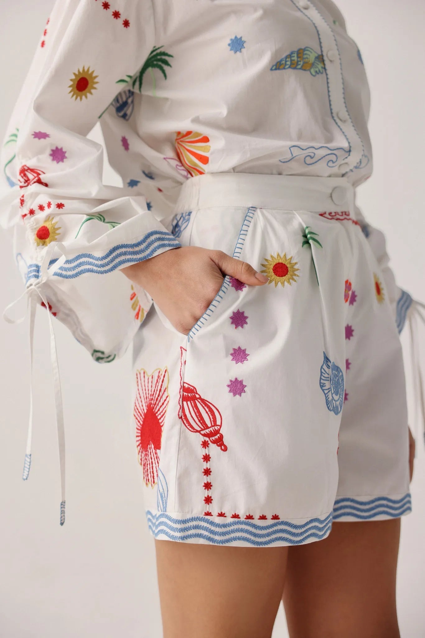 NOIB Mia Shorts-Ecru