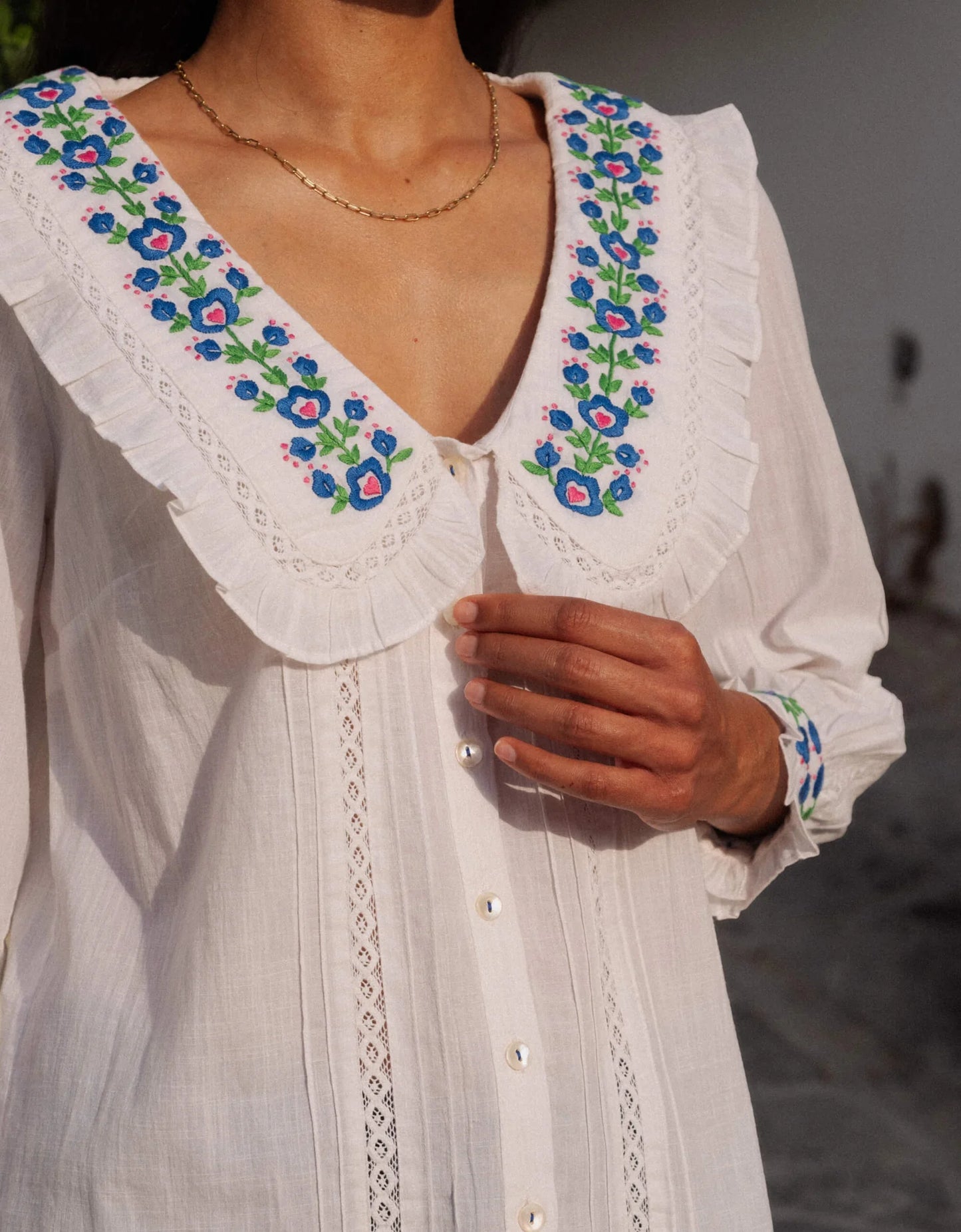 Pink City Prints Provençal Perfume Ava Blouse