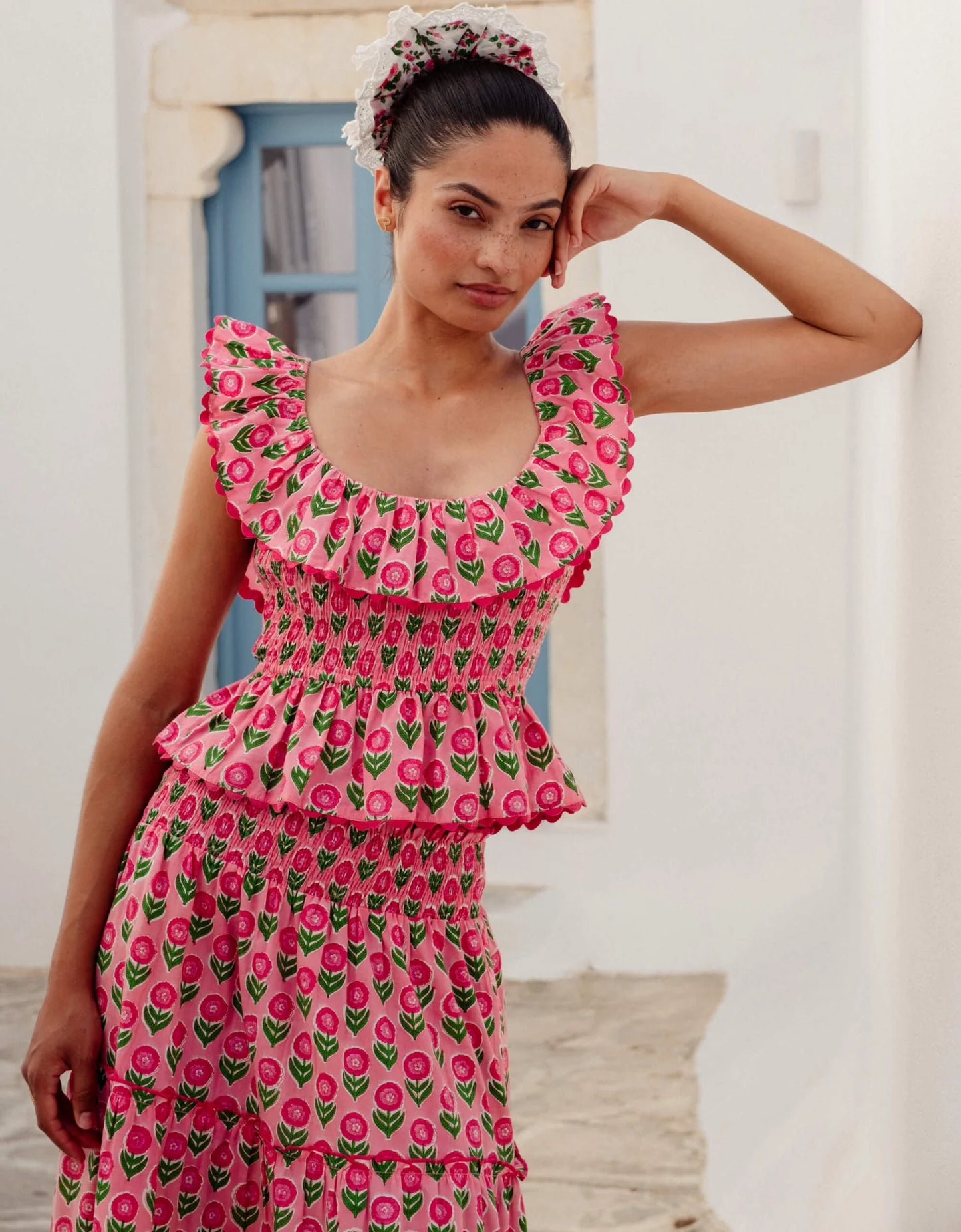 Pink City Prints Marigold Blush Susie Top