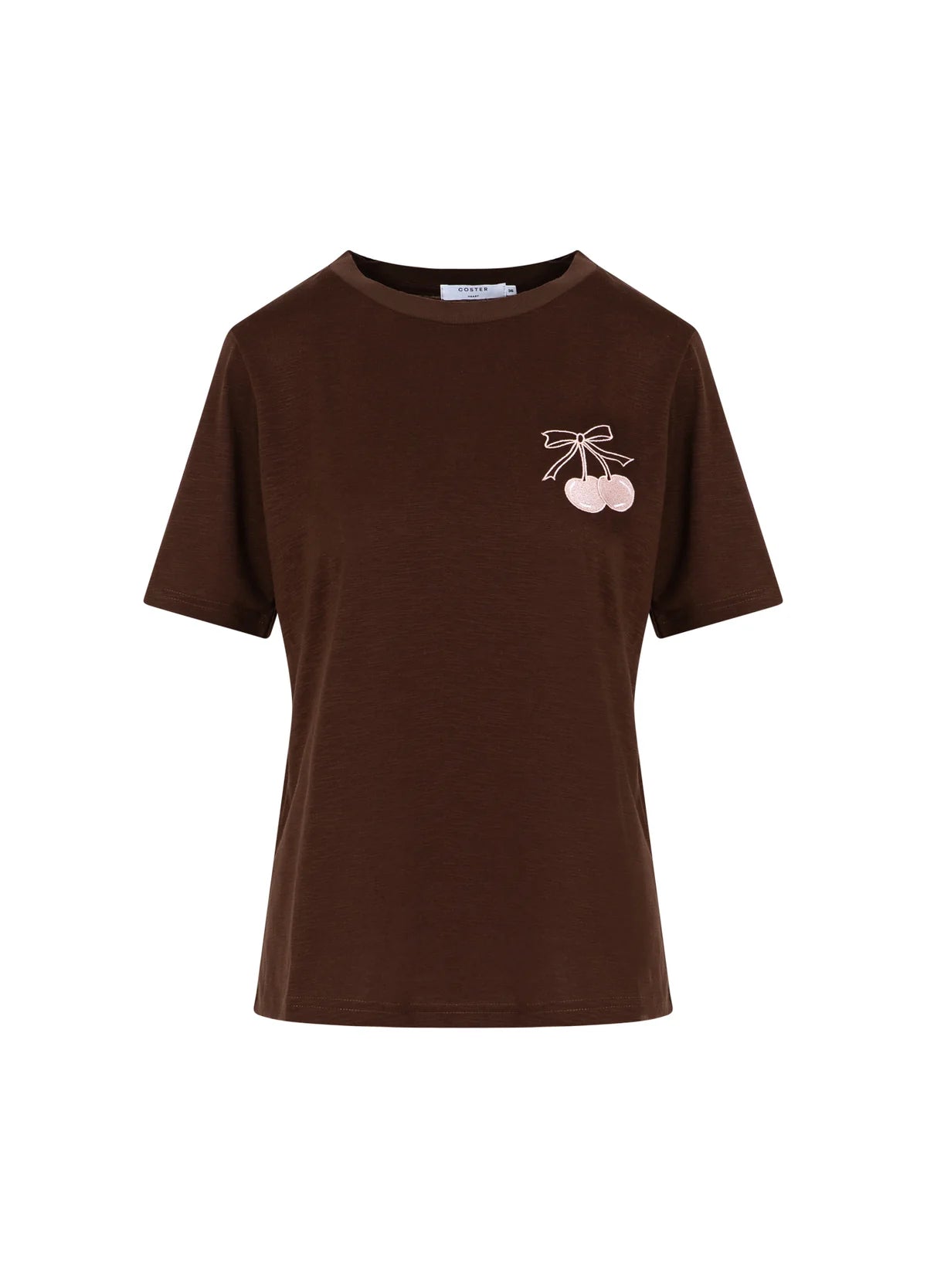 CC Heart Mini Cherry T shirt-Chocolate Nut