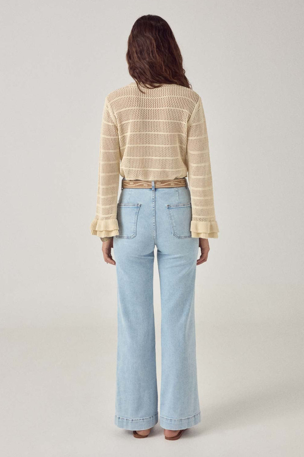 Maison Hotel Charlie Pant- Bleach Blue Denim