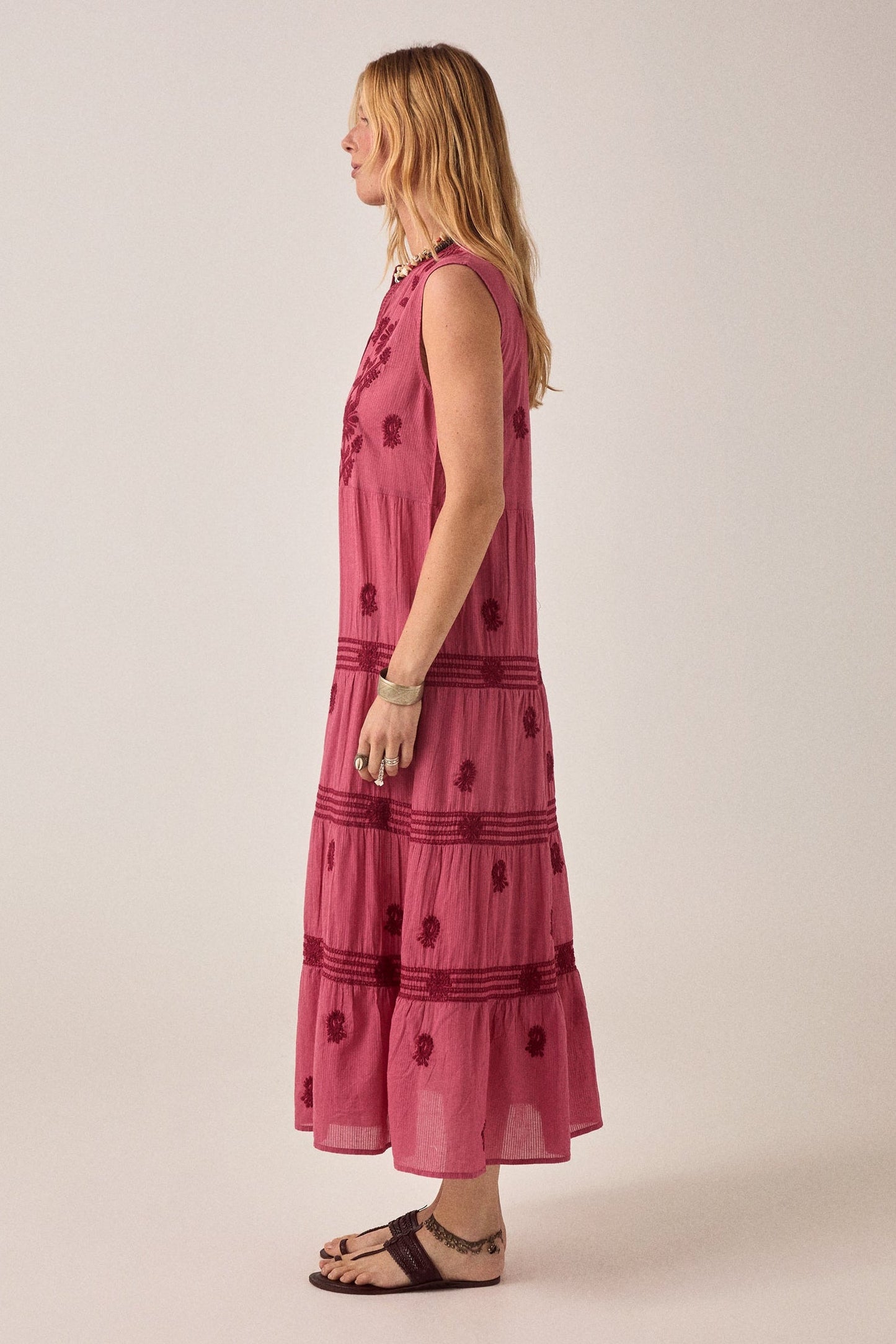 Maison Hotel Lili Sleeveless Dress -Framboise