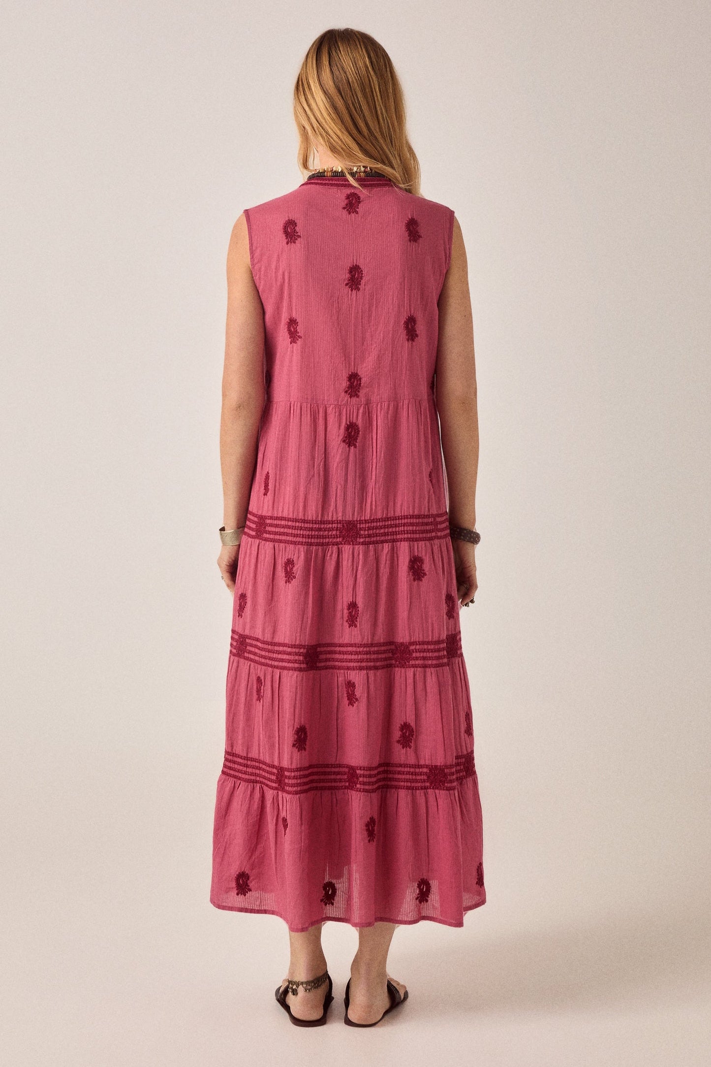 Maison Hotel Lili Sleeveless Dress -Framboise